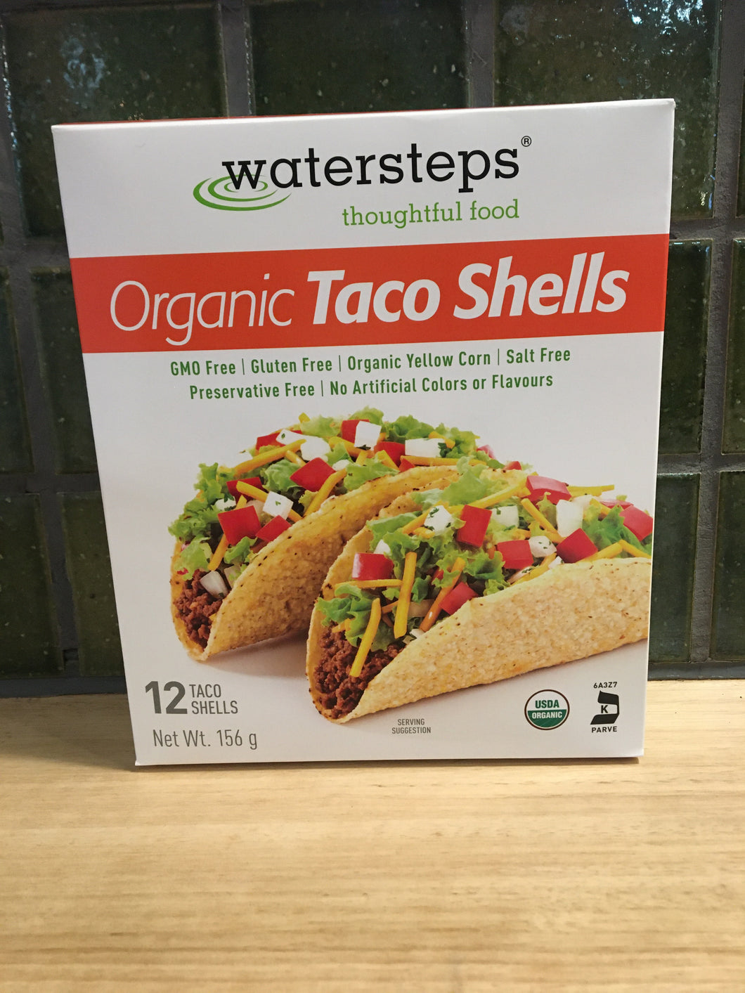 Watersteps Taco Shells Organic 156g