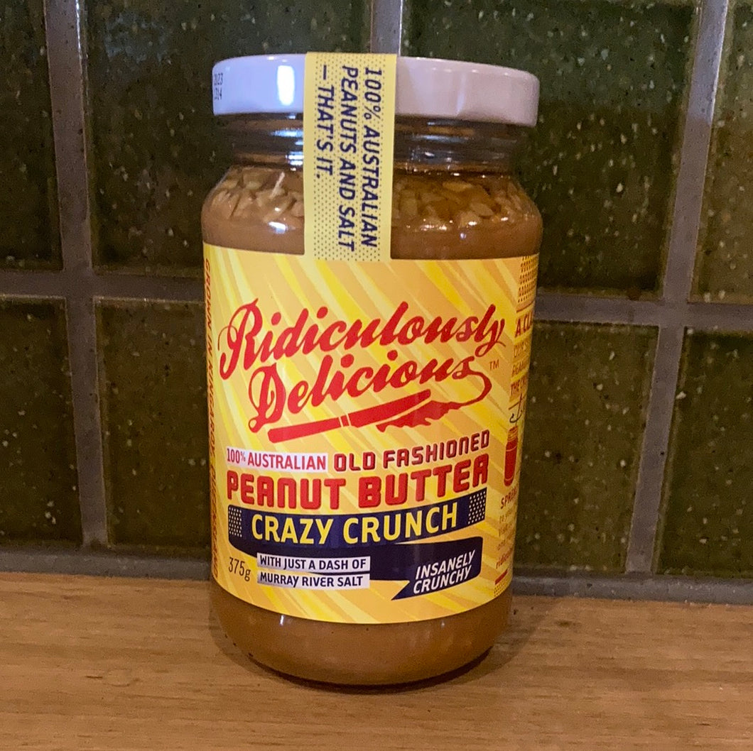 Ridiculously Delicious Peanut Butter Crazy Crunch 375g