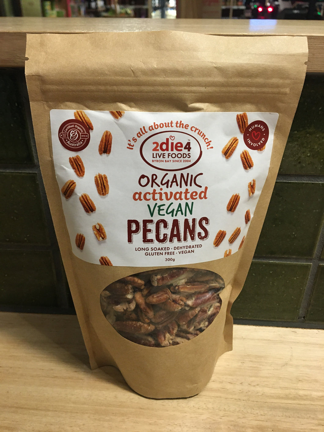 2die4 Organic Activated Pecans 300g