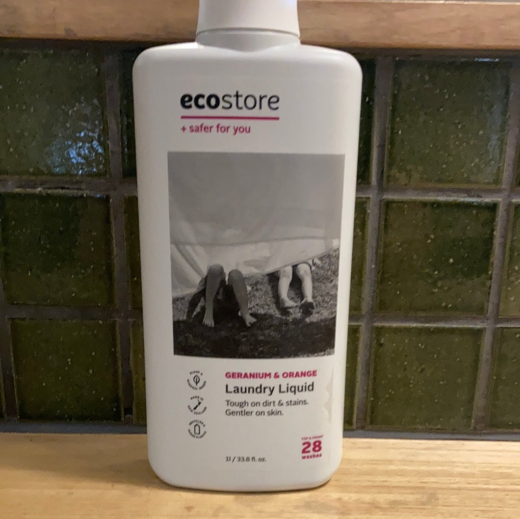 Geranium Liquid Ecostore Laundry Liquid Geranium and Orange 1L – Rhubarb Rhubarb Organics