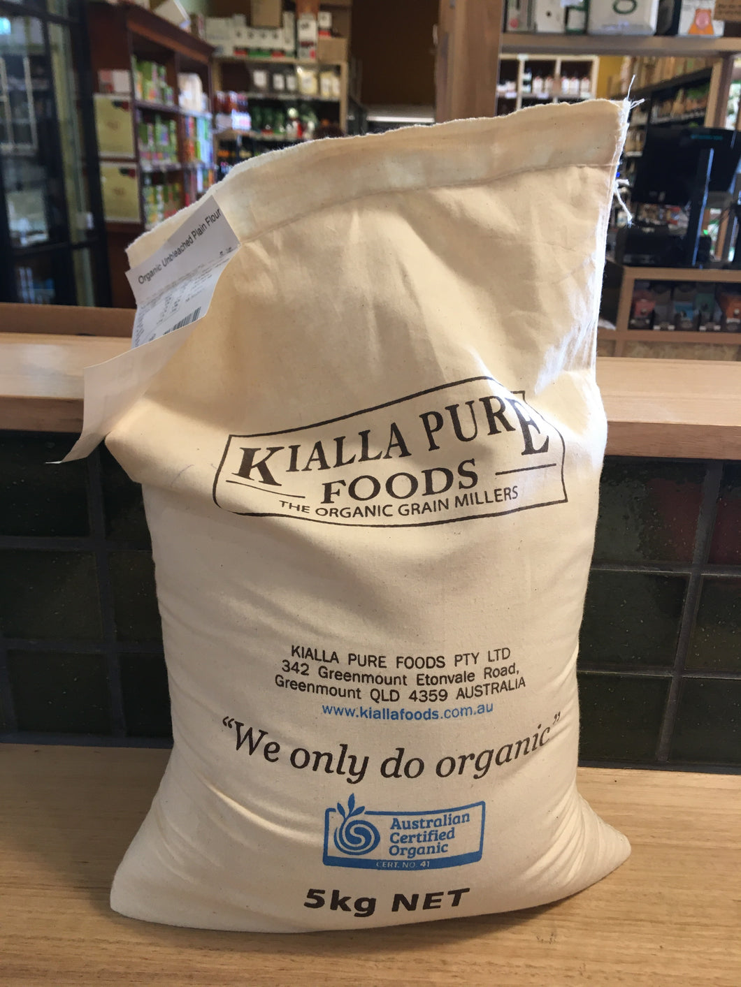 Kialla Pure Foods - Unbleached Plain Flour - Organic 5kg