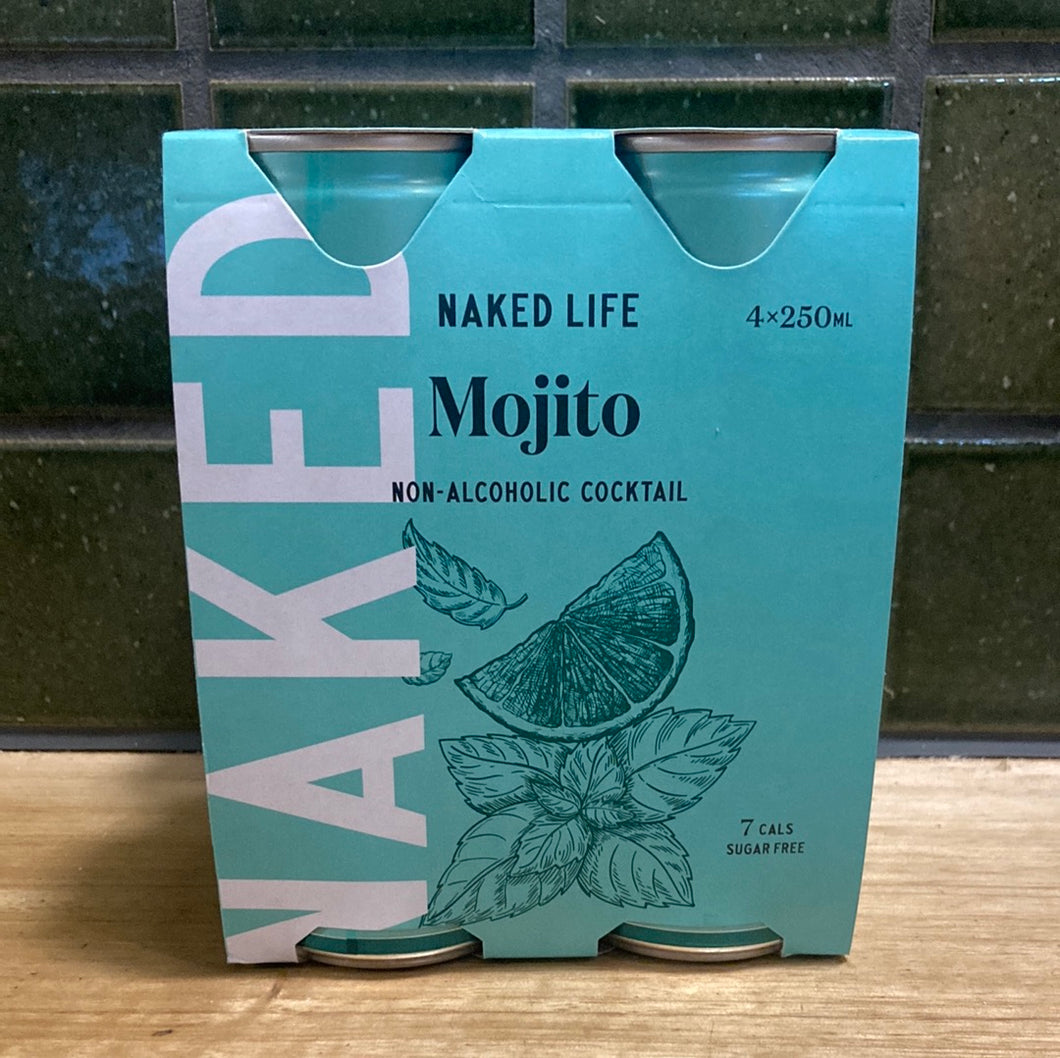Naked Life Mojito Non-Alcoholic Cocktail 4x250ml