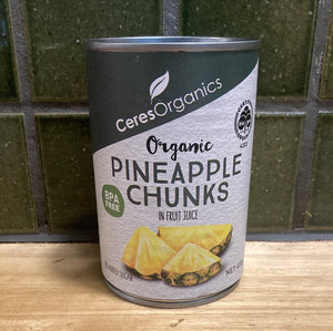 Ceres Organics Pineapple Chunks in Juice 400g