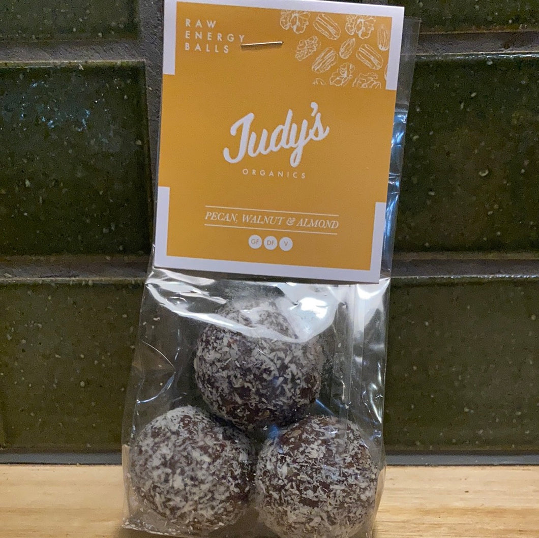 Judy's Organic Raw Energy Balls Pecan, Walnut and Almond