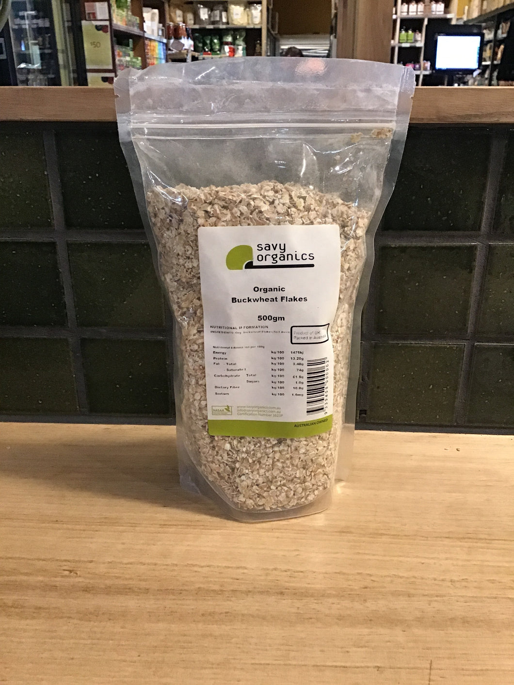 Savy Organics Buckwheat Flakes 500g