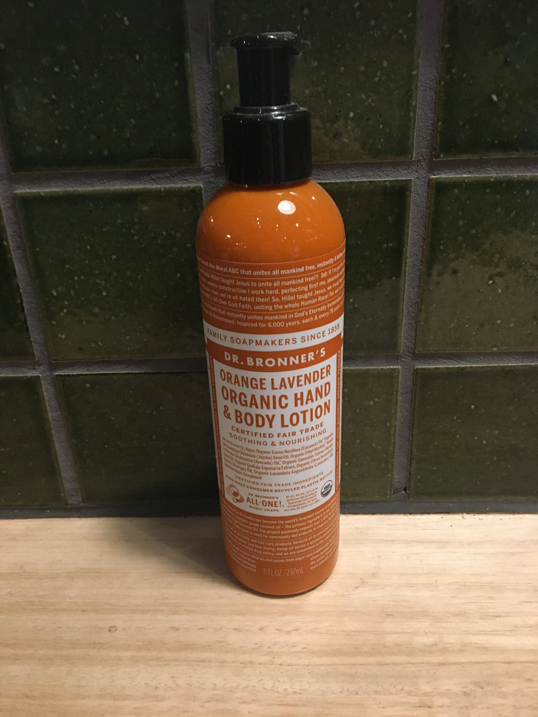 Dr Bronner's Hand & Body Lotion Orange Lavender 237ml