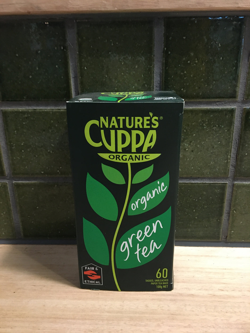 Nature's Cuppa Organic Green Tea 60 Pk
