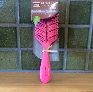 Bass Brushes Bio-Flex Detangler Hair Brush Pink