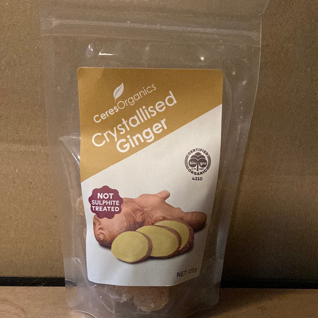 Ceres Crystallised Ginger 125g
