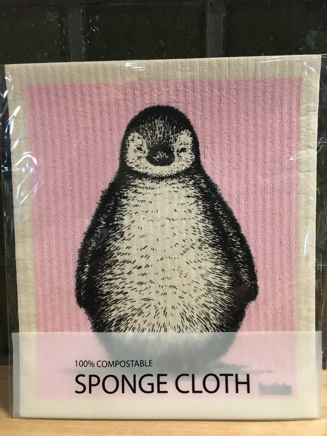 Retrokitchen 100% Compostable Sponge Cloth Penguin