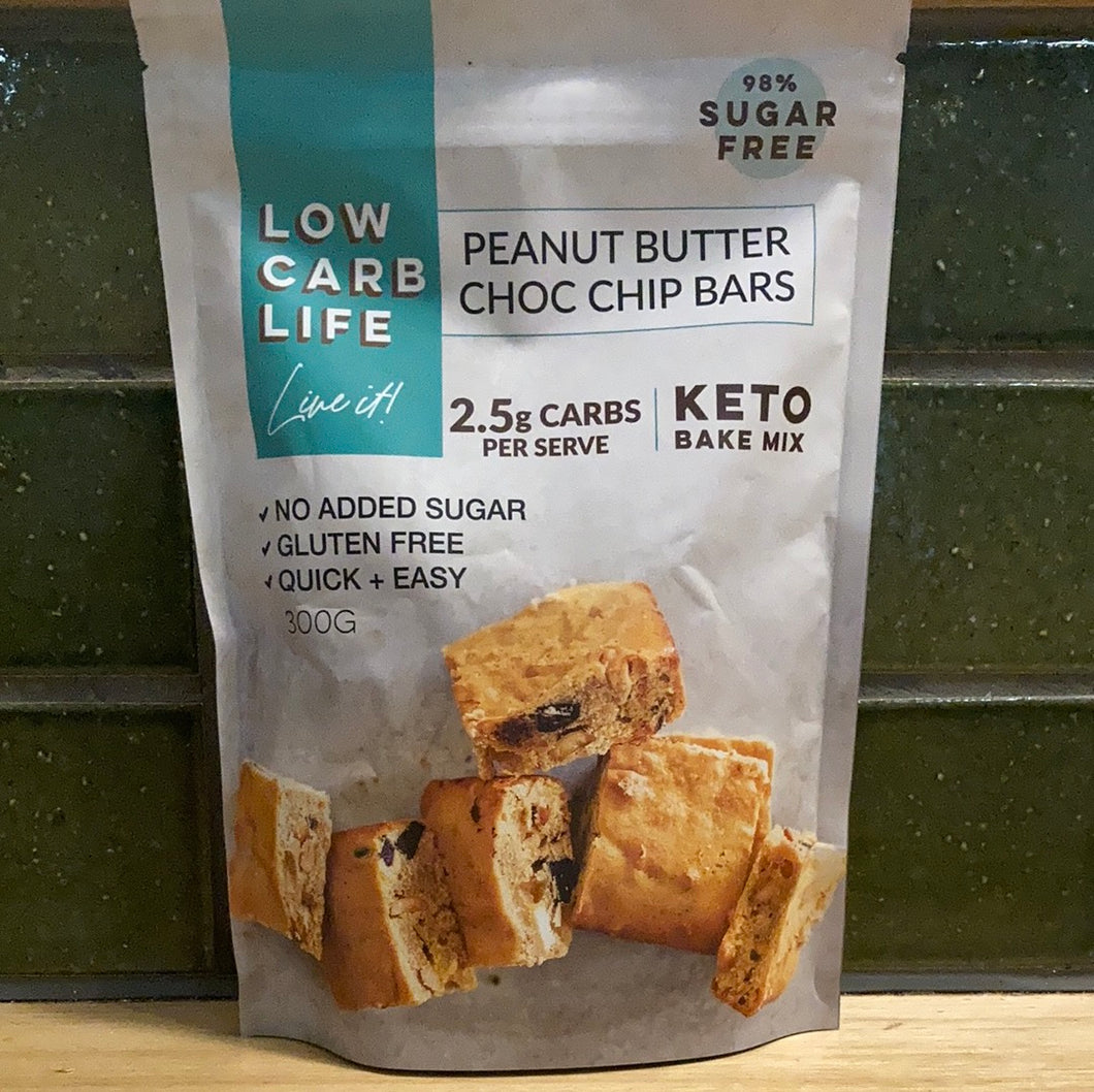 Low Carb Life Peanut Butter Choc Chip Bars 300g