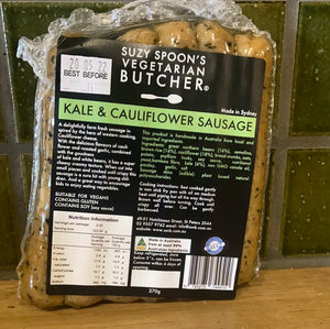 Suzy Spoon's Vegetarian Butcher Kale and Cauliflower Sausage 370g
