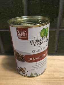 Global Organics Lentils Brown 400g