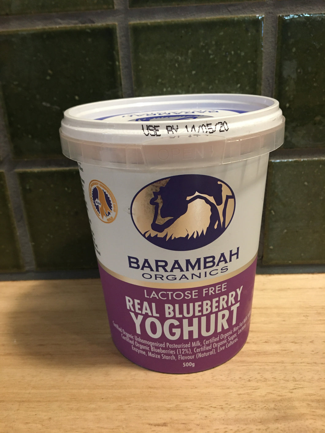 Barambah Yoghurt Blueberry 500g